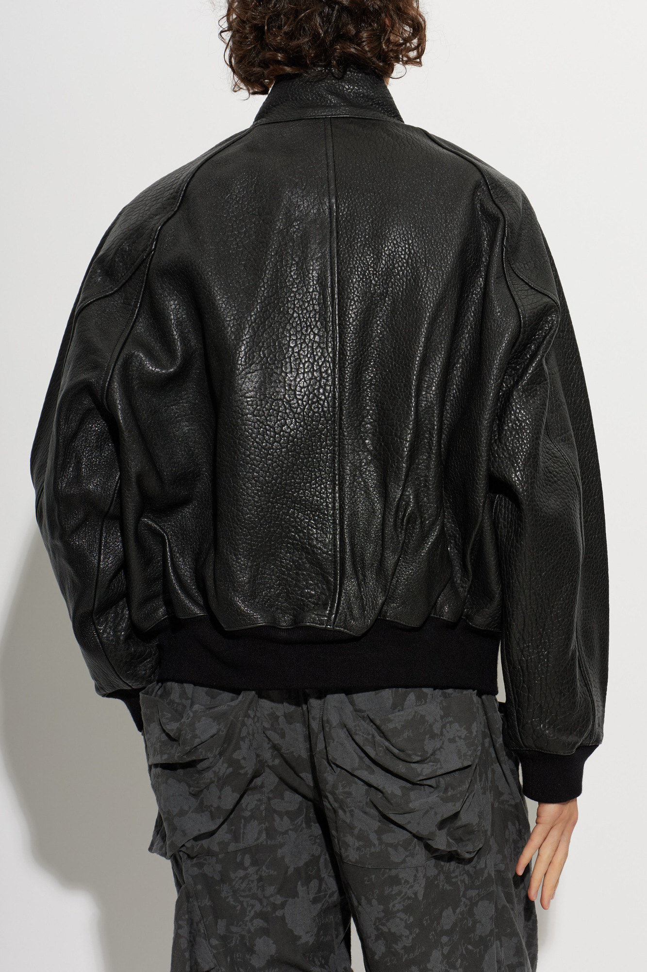 ジャケット・アウター STUDIO NICHOLSON LEATHER BOMBER JACKET Studio Nicholson Leather Jacket 'Over' | Men's | Vitkac